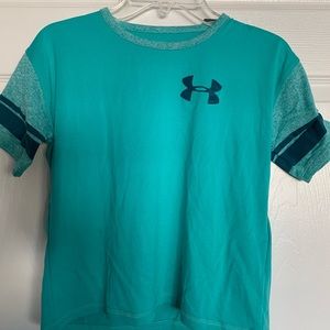 NWT Under Armour Heatgear Girls Youth Small💚👚
